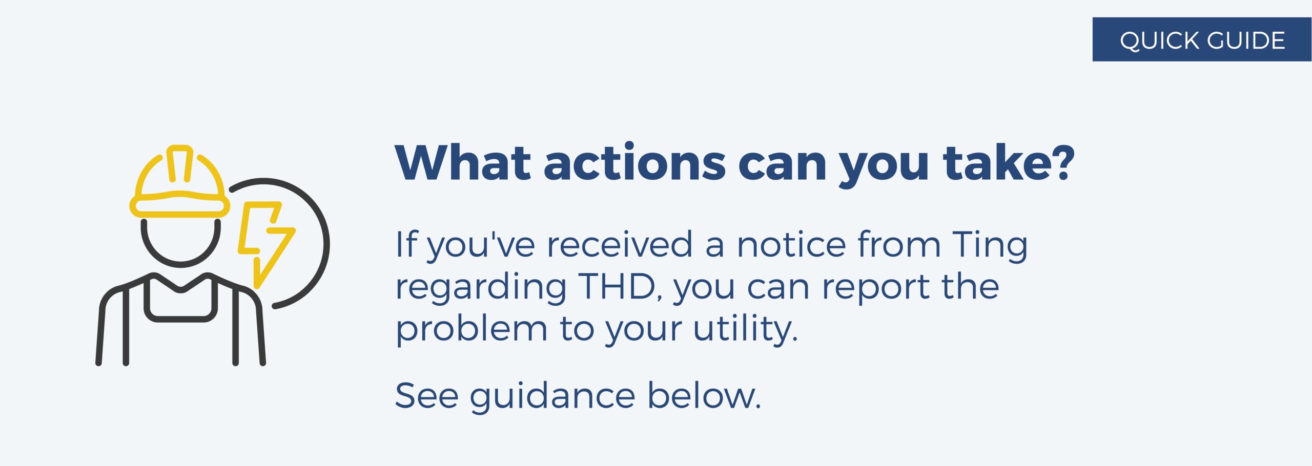 What actions can you take? - Quick Guide